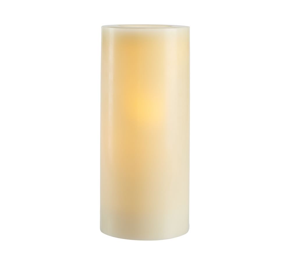 Standard Flameless Wax Candle, Ivory - 8 x 14 | Pottery Barn (US)