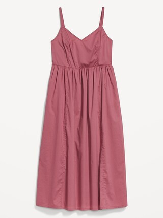 Cotton-Poplin Cami Maxi Swing Dress for Women | Old Navy (US)