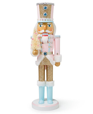 Holiday Lane White & Brown Silver Tree Nutcracker, Created for Macy's   - Macy's | Macy's