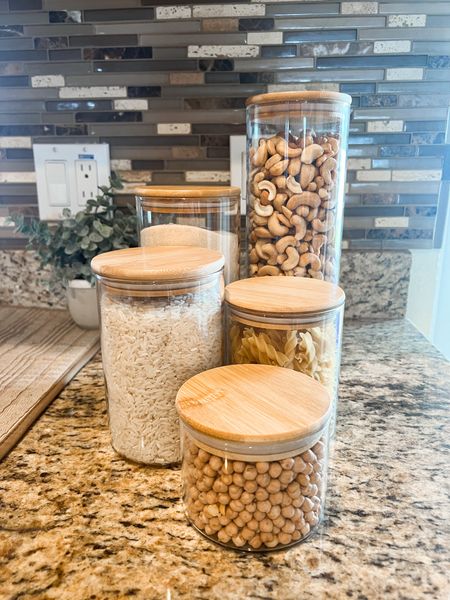 My glass air tight food storage containers are on sale today! I've been using these for about a year and love them! 

#founditonamazon #amazonfinds #amazonkitchenfinds 

Pantry organization | Food storage containers | Glass food storage |Kitchen organization 

#LTKhome #LTKsalealert #LTKfamily