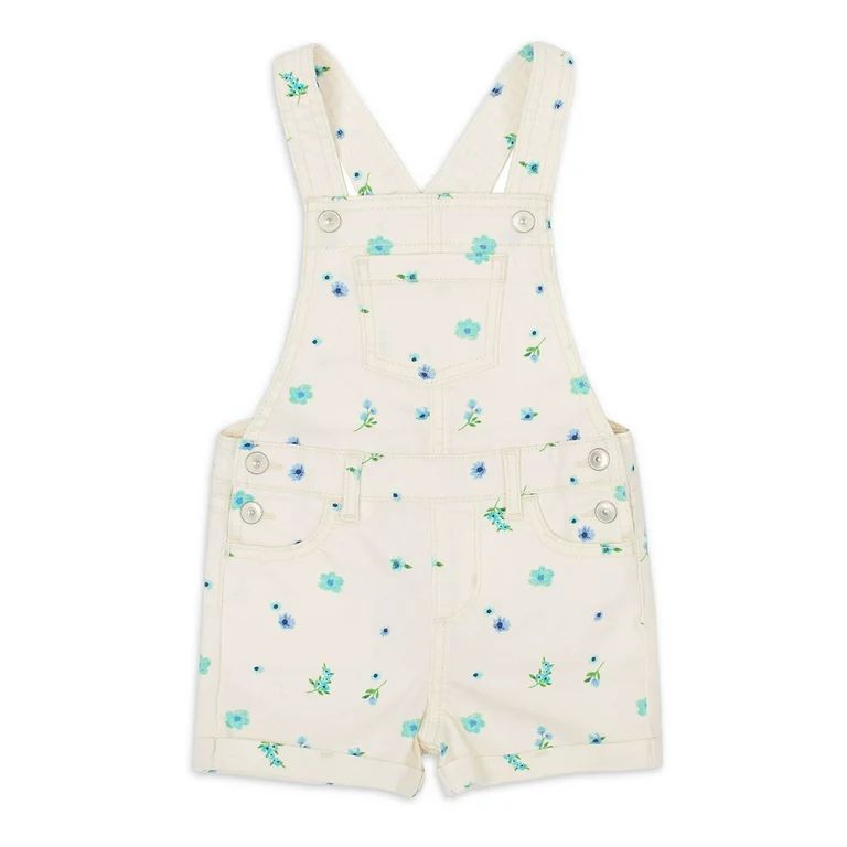 Wonder Nation Baby and Toddler Girl Floral Shortall, 12 Months-5T | Walmart (US)