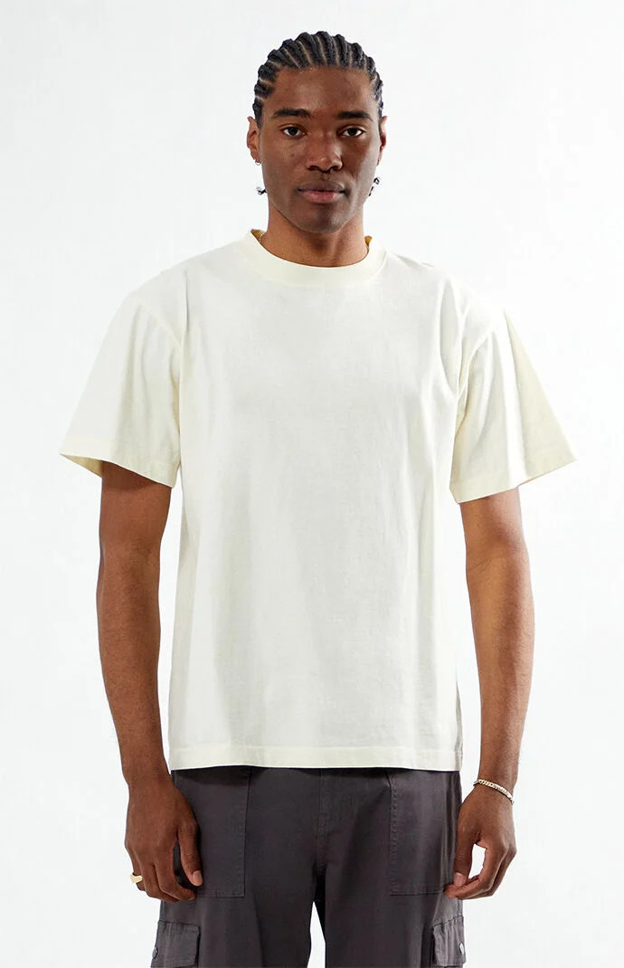 Men's Cream Premium T-Shirt - Size Medium | PacSun