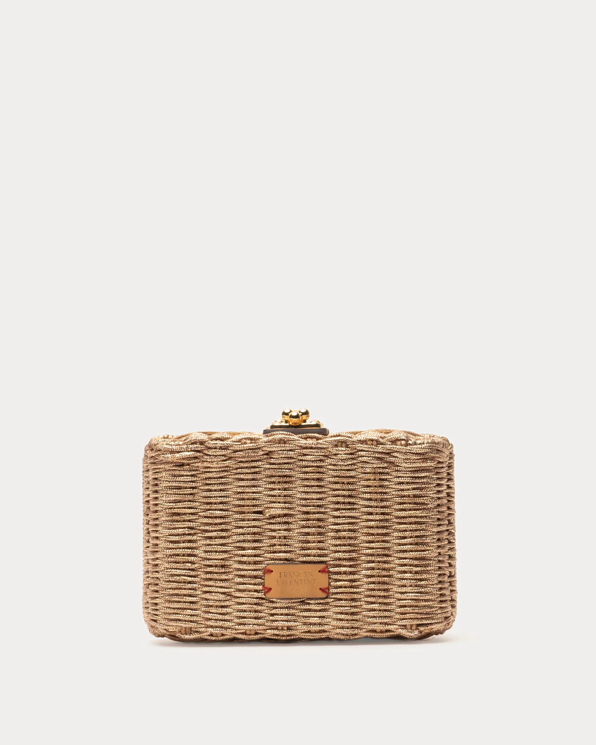 Paige Cord Clutch - Gold | Frances Valentine