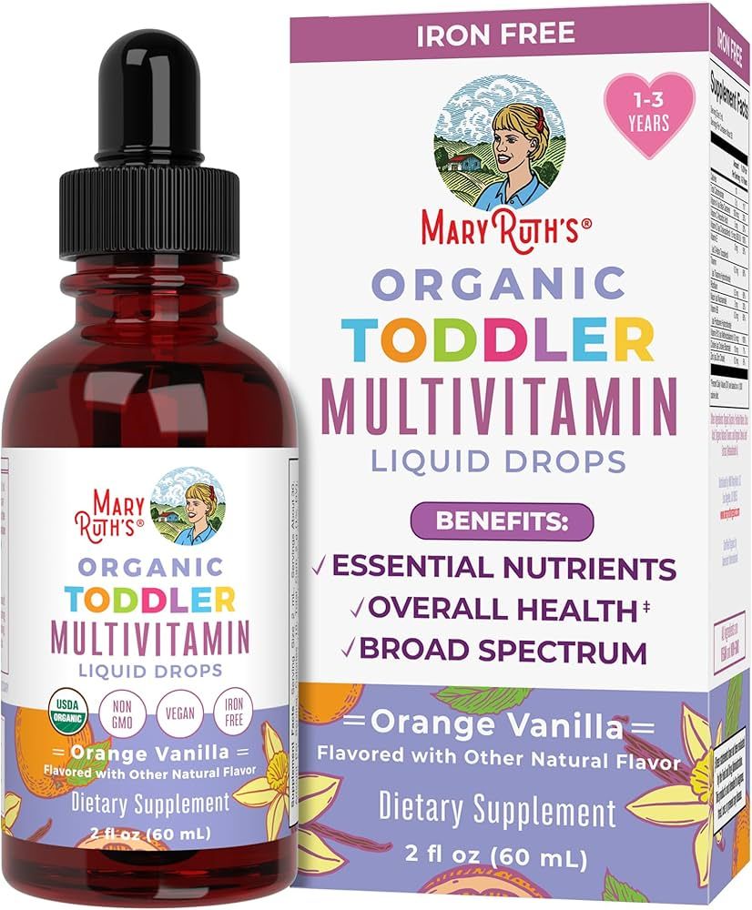 Multivitamin & Multimineral for Toddlers by MaryRuth's | USDA Organic | Sugar Free | Multivitamin... | Amazon (US)