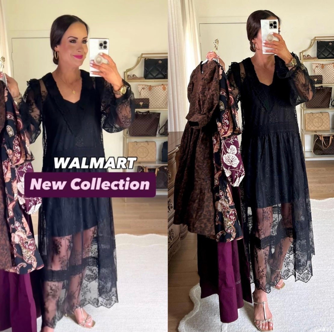 Scroll to shop! New black and purple finds! Im wearing XS in lace dress, runs generous. Follow us for more! ❤️