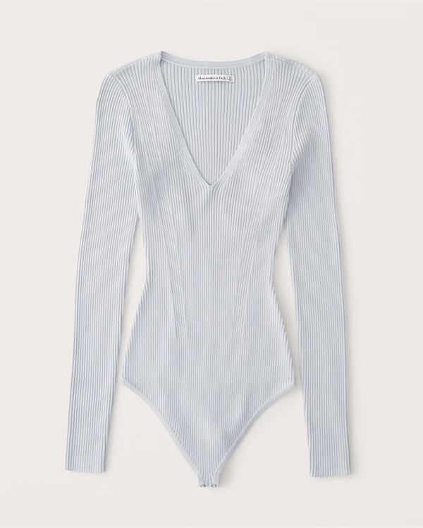 Elevated Ribbed Knit Bodysuit | Abercrombie & Fitch (US)
