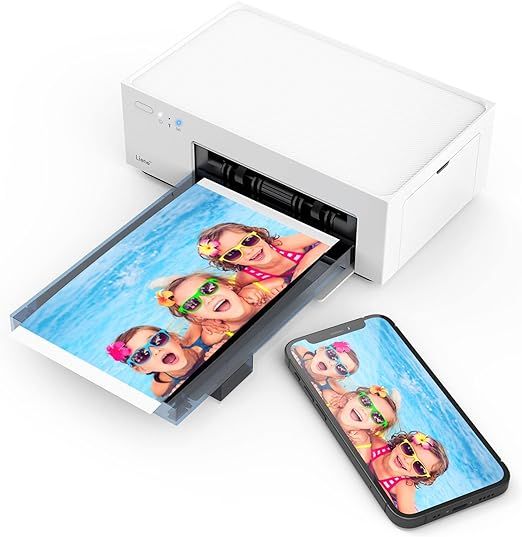 Liene 4x6'' Photo Printer, Wi-Fi Picture Printer, 20 Sheets, Full-Color Photo, Instant Photo Prin... | Amazon (US)