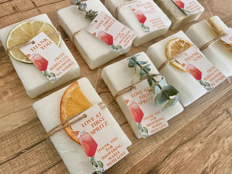 Love at First Spritz Bridal Shower Favors, Aperol Spritz Bridal Shower, Handmade Soap Bar Favors ... | Etsy (US)