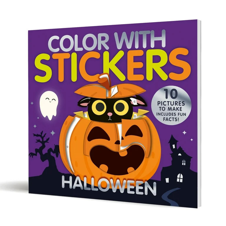 Color with Stickers Color with Stickers: Halloween: Create 10 Pictures with Stickers!, (Paperback... | Walmart (US)
