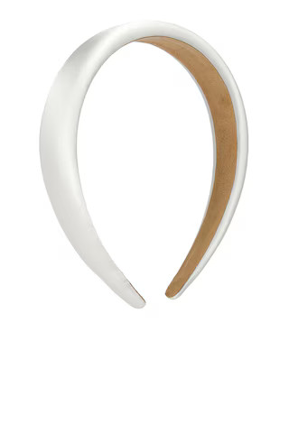 Satin Headband in Blanche | Revolve Clothing (Global)