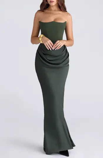 HOUSE OF CB Persephone Strapless Evening Dress | Nordstrom | Nordstrom