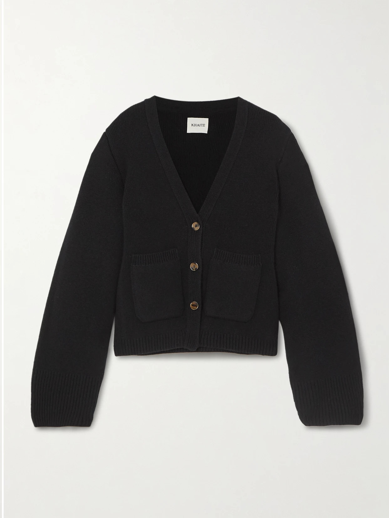 KHAITE - Scarlet Cashmere-blend Cardigan - Black | NET-A-PORTER (US)