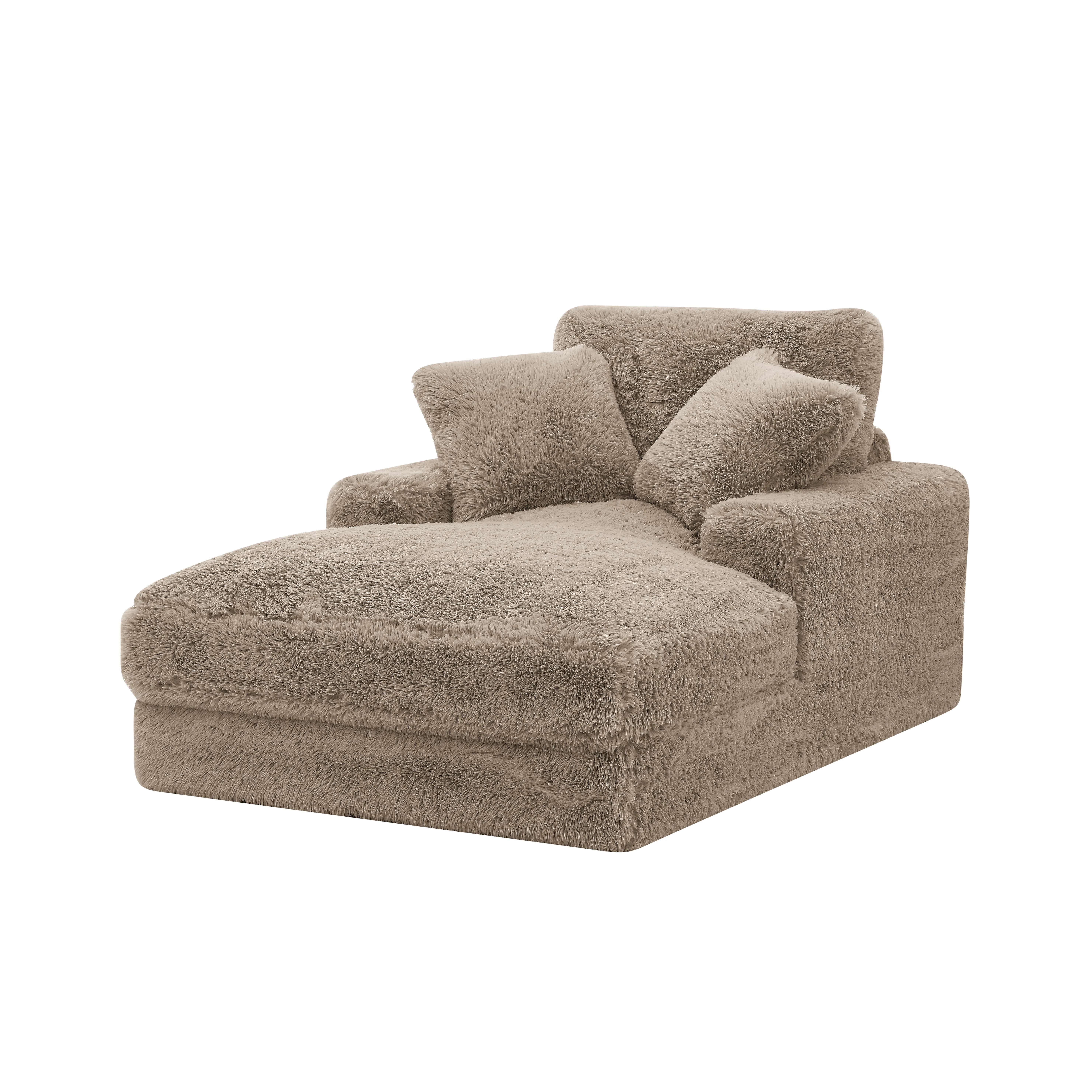 Bredwardine Faux Fur Upholstered Chaise | Wayfair North America