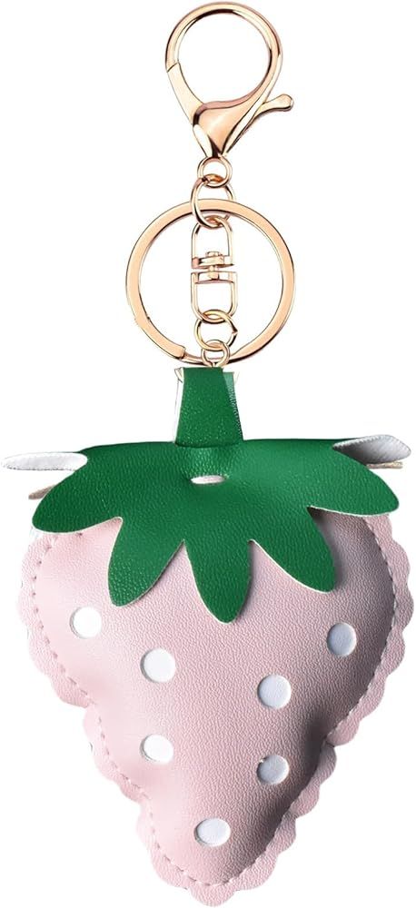 Cherry Strawberry Keychains for Bag Purse Charms, Cute Key Chain for Car Keys Accessories | Amazon (US)