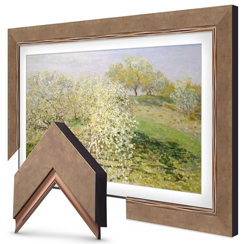 Contemporary Bronze 65" Premiere Deco TV Frame - Compatible ONLY with Samsung The Frame TV and Pro TVs (Fits 2021-2025, LS03A, LS03B,LS03C,LS03D,LS03FA,LS03FW) | Amazon (US)