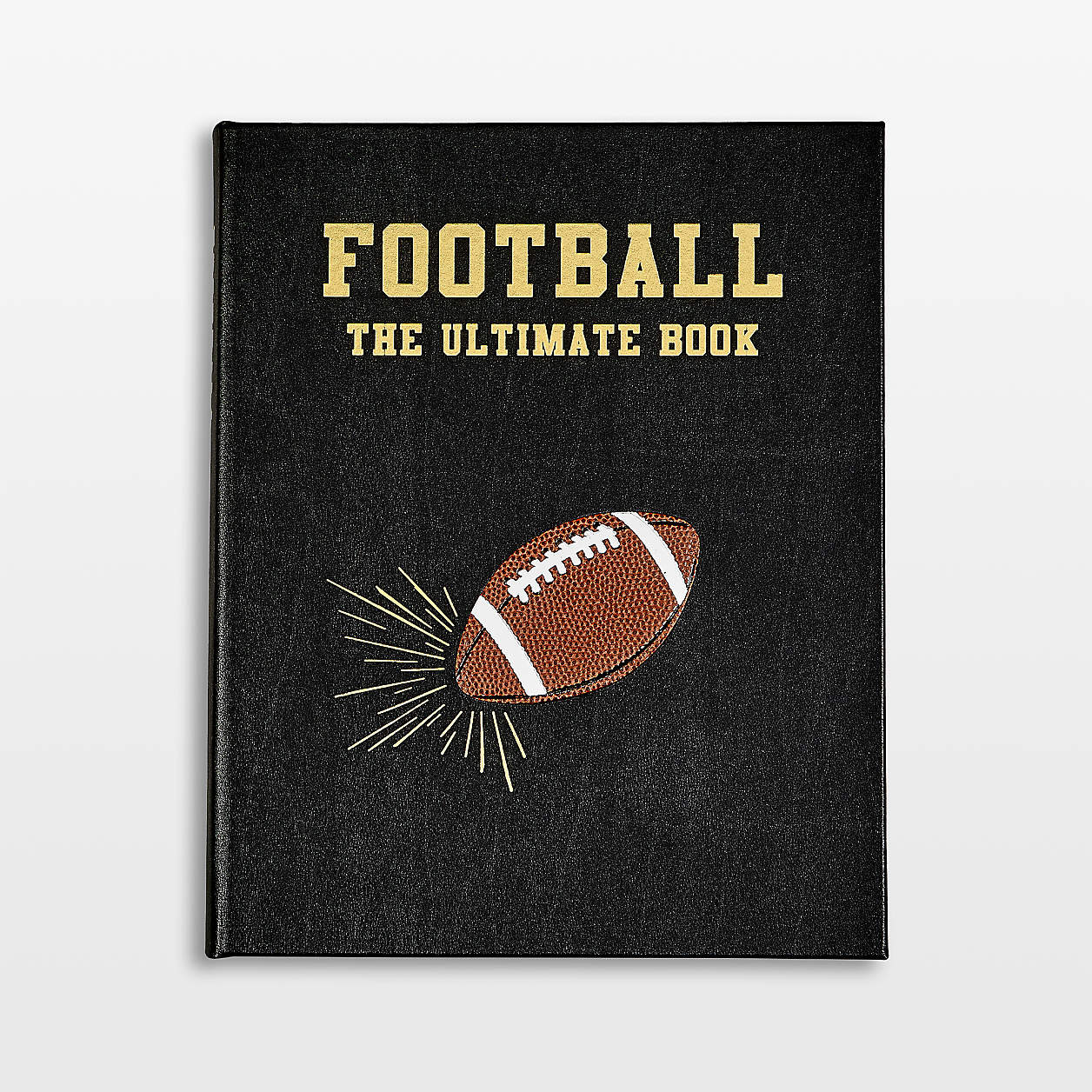 "Football: The Ultimate Book" Leather Bound Coffee Table Book | Crate & Barrel | Crate & Barrel