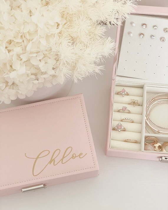 Personalized Jewellery Box Pink Girls Jewelry Box - Etsy | Etsy (US)