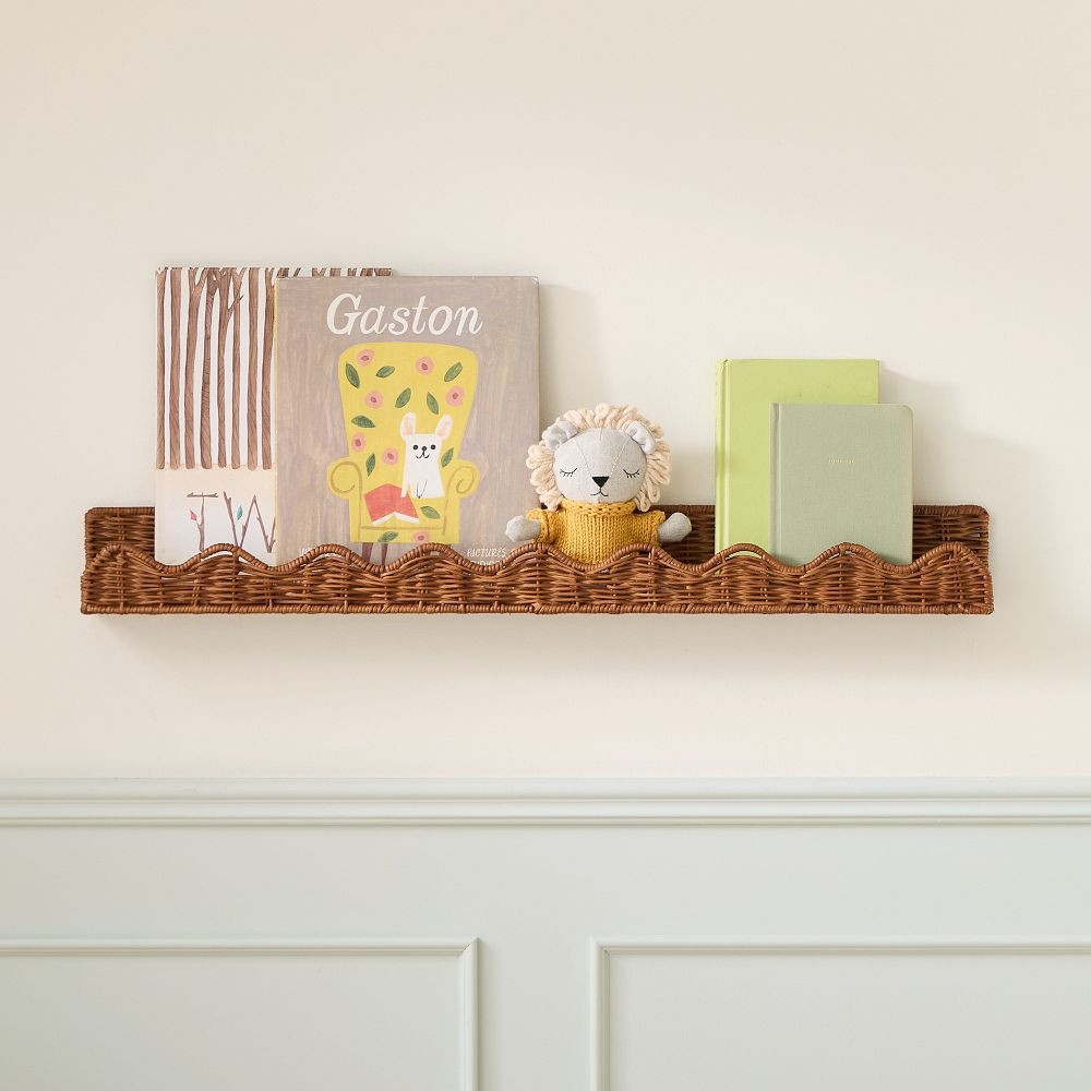 Rattan Wave Wall Shelf | West Elm (US)