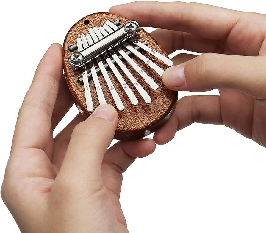 REGIS Kalimba 8 Key exquisite Finger Thumb Piano Marimba Musical good accessory Pendant Gif (Bron... | Amazon (US)