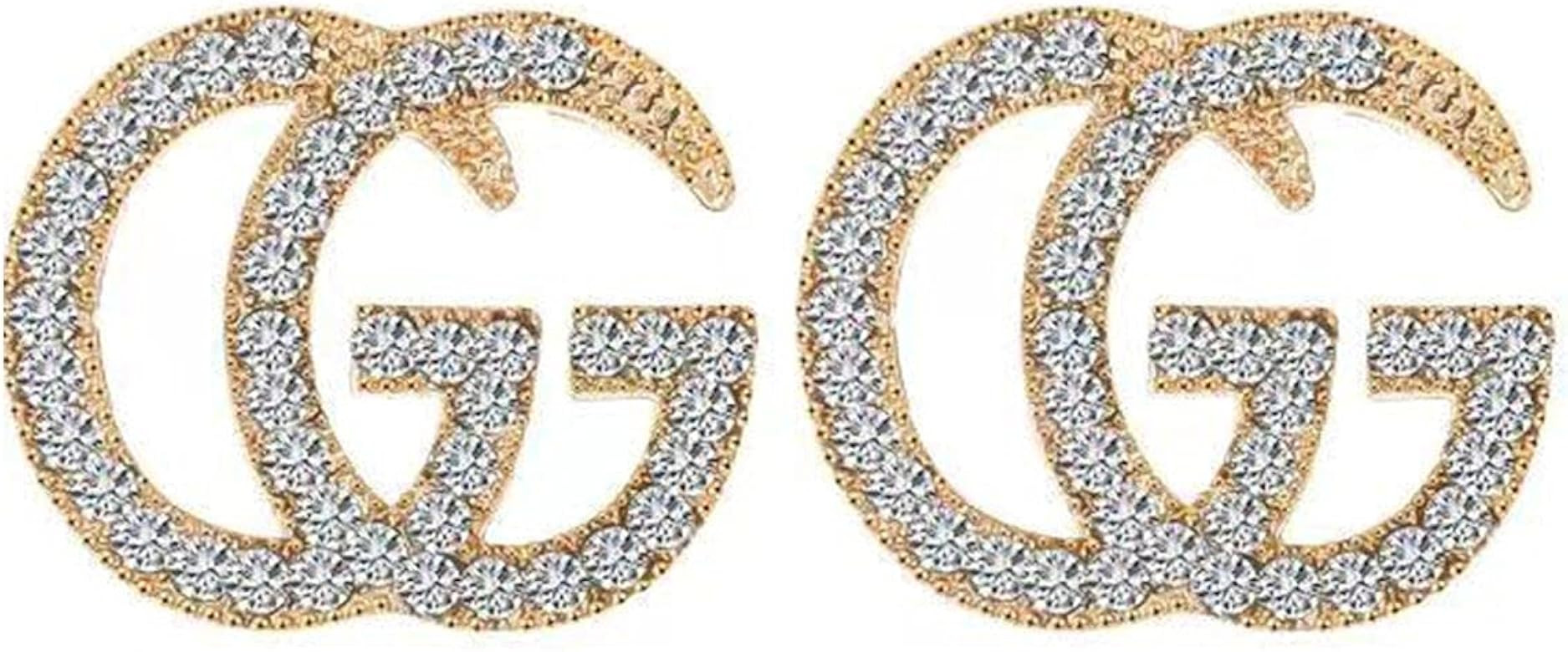 Hoop Earrings G Letter Earrrings Hypoallergenic Lightweight Dangle Earrings Dainty Earrings Fashion  | Amazon (US)