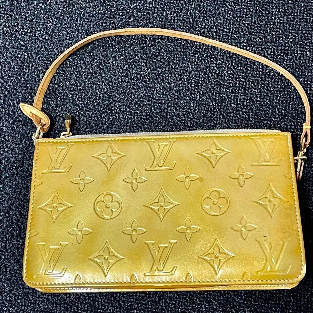 Louis Vuitton Vernis Lexington Hand Bag Pouch Yellow M91010 #33  | eBay | eBay US