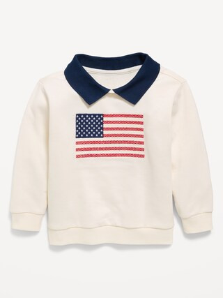 Oversized Collared Graphic Sweatshirt for Toddler | Old Navy (US)