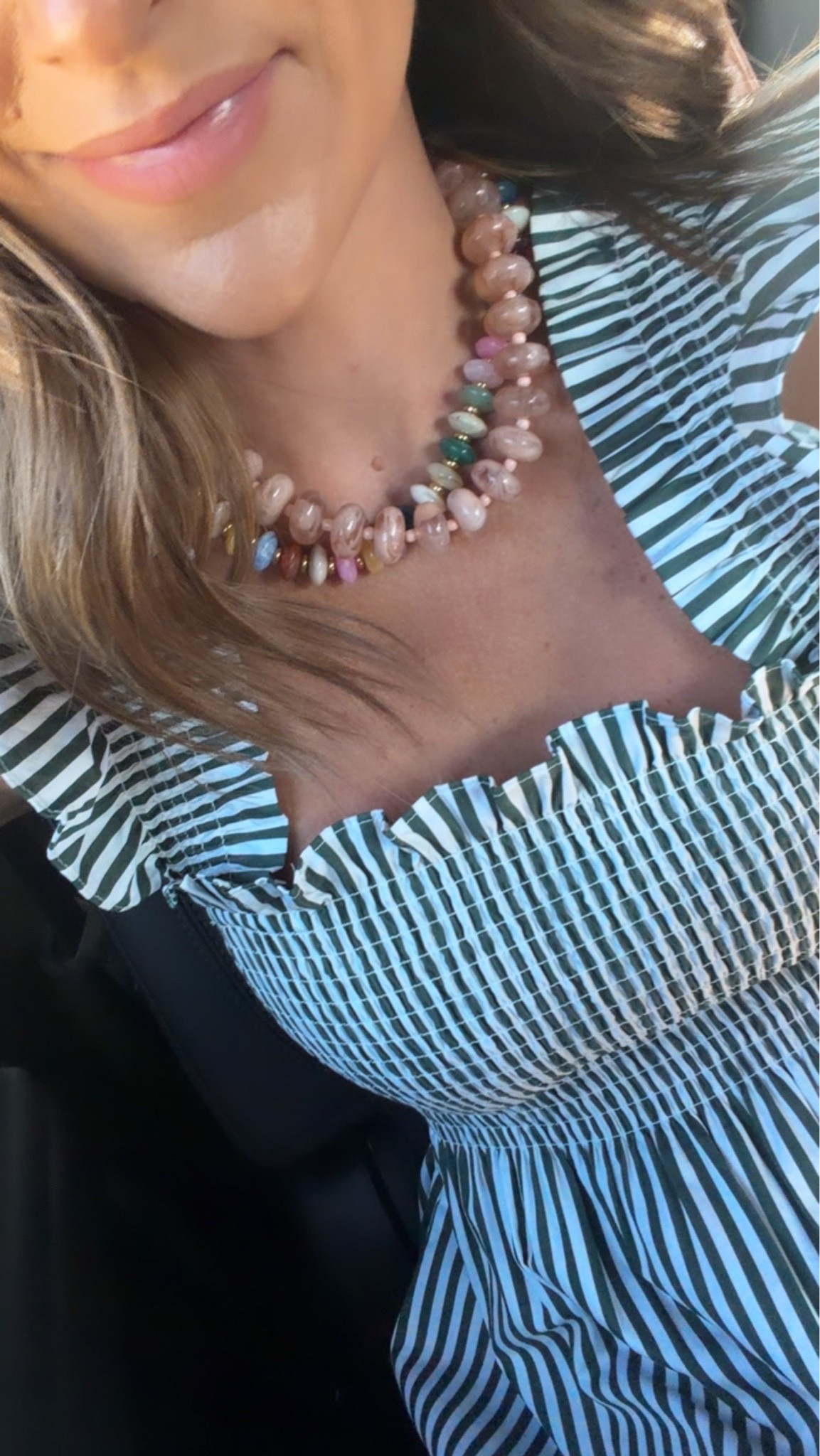 In a small Ellie maxi nap dress, sandals, necklaces and accessories- fits tts.

#LTKootd #LTKgrwm #LTKSeasonal