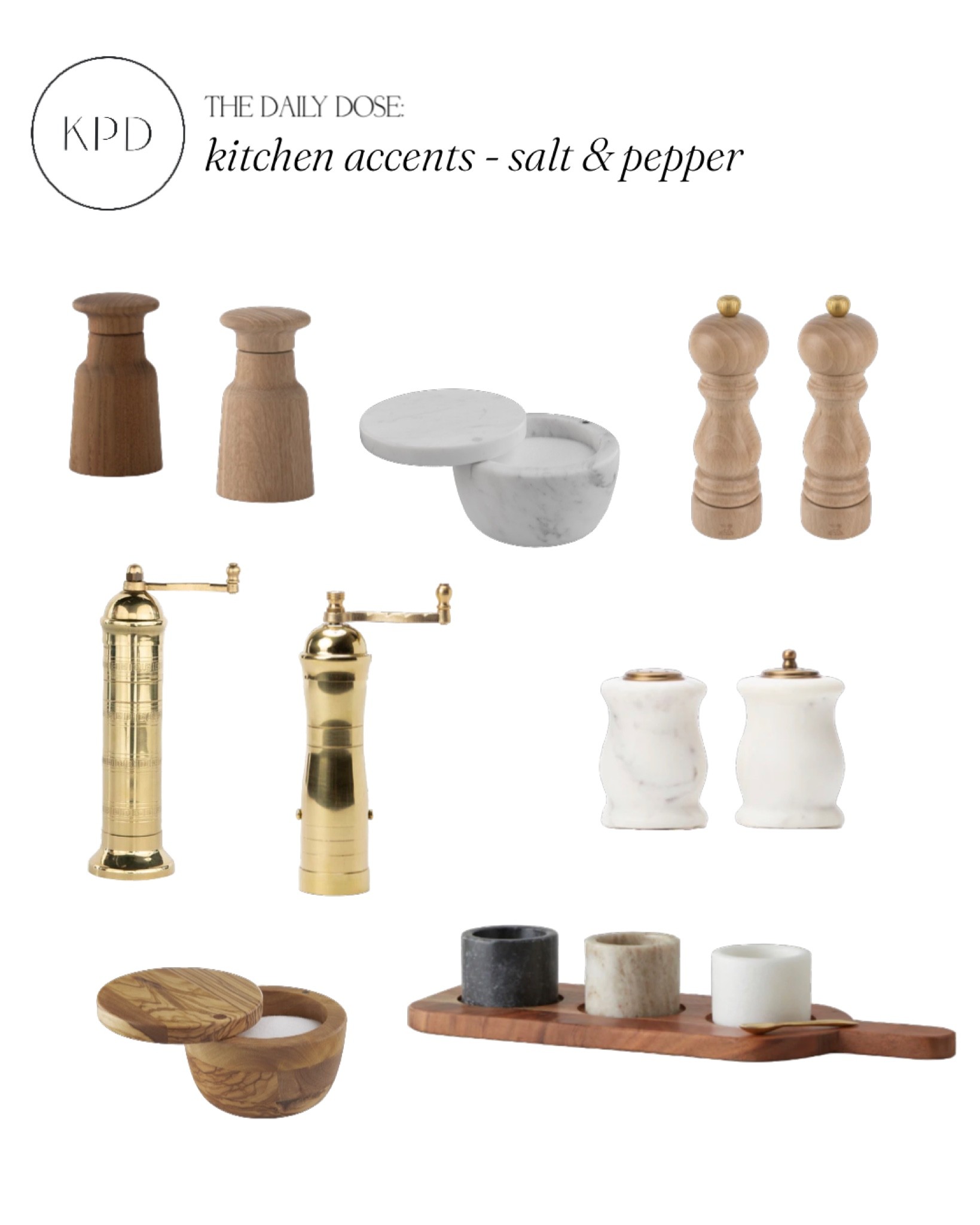 kpd the daily dose: kitchen accessories - salt and pepper mills, grinders and keepers 

#LTKstyletip #LTKhome