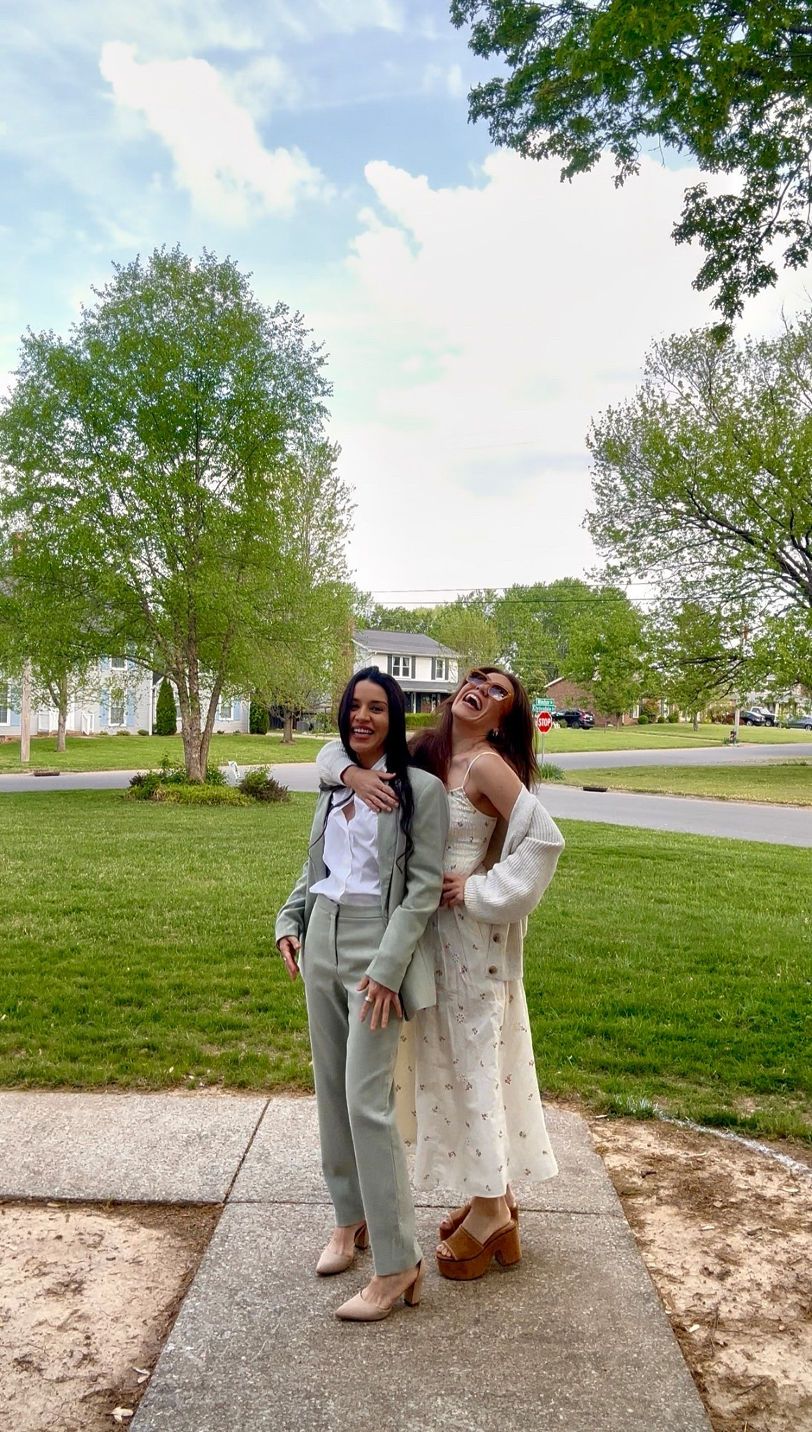 Easter fit check with my sister 🐰🐣🌸
love this sun dress and my sunnies and earrings are on sale too! My sisters suit and my cardigan are discontinued but linked similar options!

#LTKSeasonal #LTKShoeCrush #LTKSaleAlert