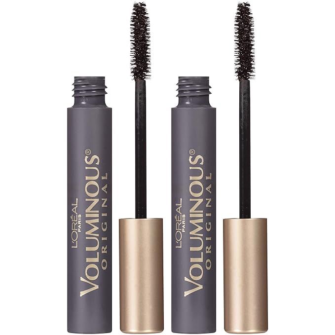 L’Oreal Paris Makeup Voluminous Original Volume Building Mascara, Black Brown, 2 Count | Amazon (US)