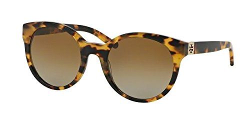 Tory Burch TY7079 TY7079 Sunglasses 1474T5-54 - Spotty Tort Frame, Brown Gradient Polarized | Amazon (US)