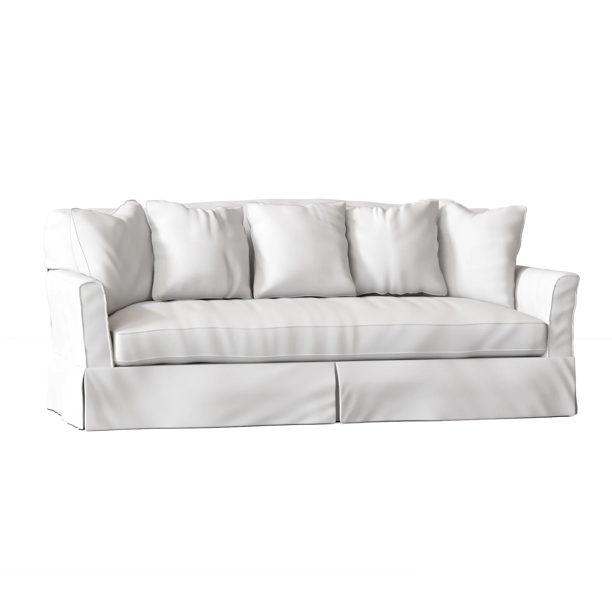 Fairchild 90" Flared Arm Slipcovered Sofa with Reversible Cushions | Wayfair Professional