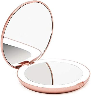 Fancii LED Lighted Travel Makeup Mirror, 1x/10x Magnification - Daylight LED, Compact, Portable, ... | Amazon (US)