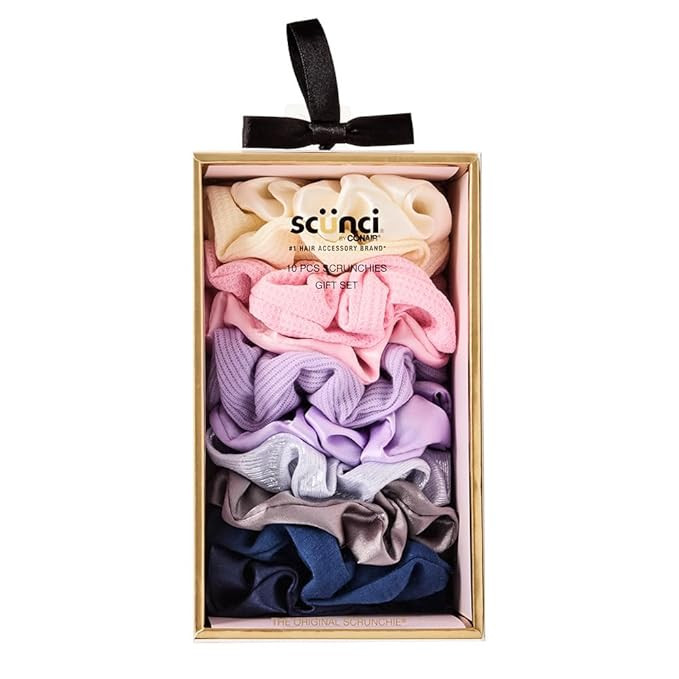 Scunci by Conair 10pk Scrunchie Gift Box - hair ties -holiday gifts - teen girl gifts trendy stuf... | Amazon (US)