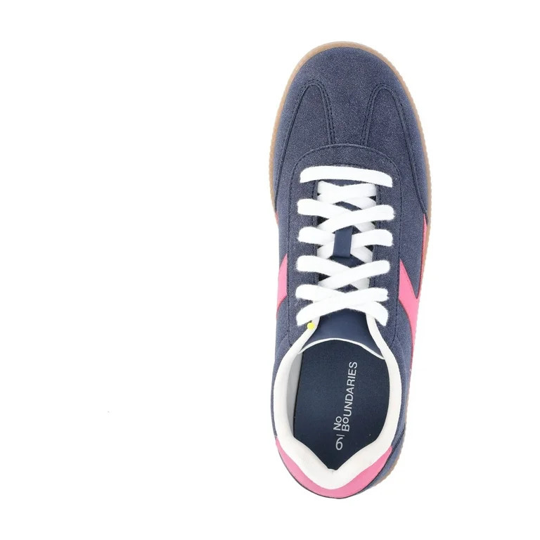 No Boundaries Women's Lace Up Sporty Sneakers, Wide Width Available | Walmart (US)