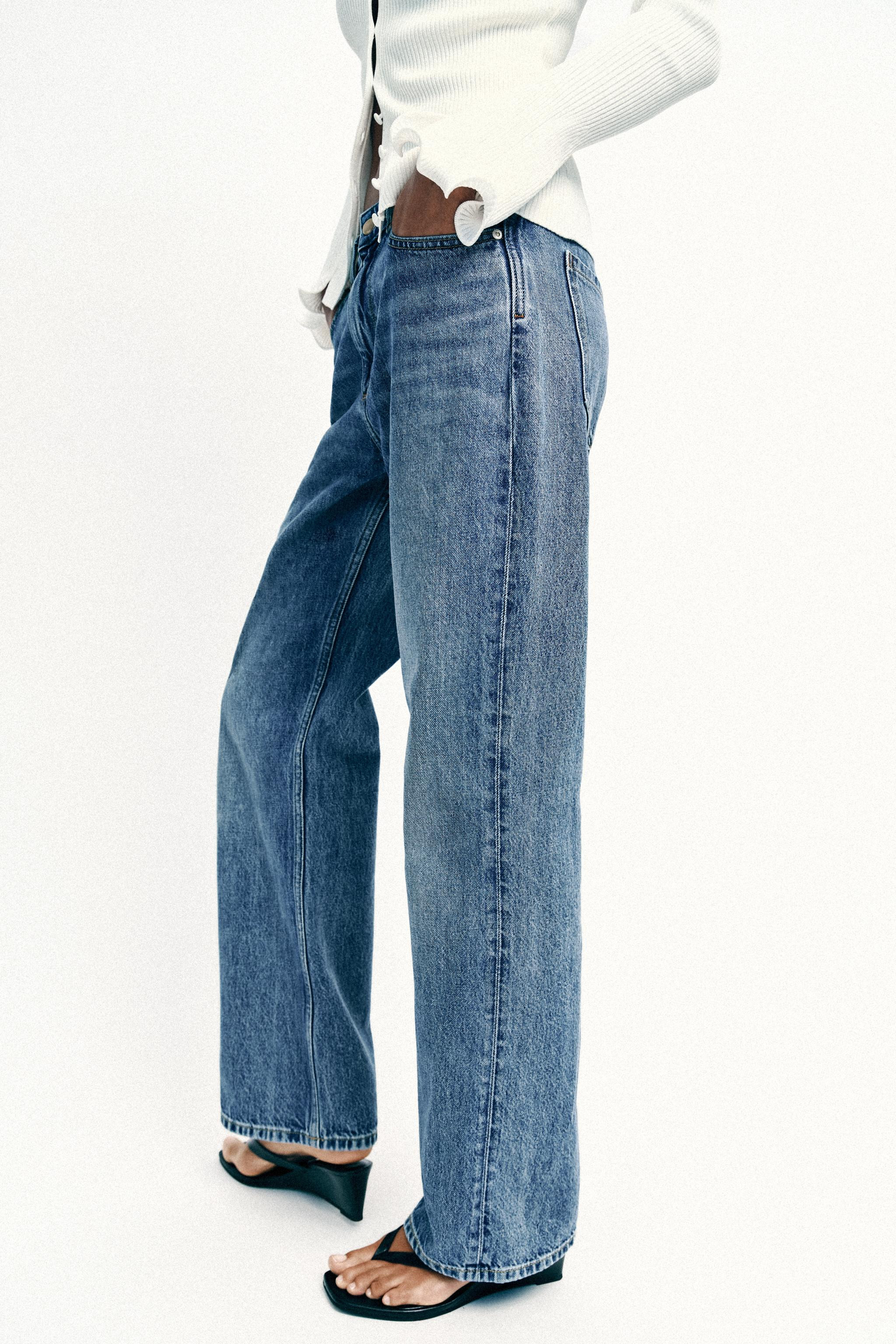 Z1975 HIGH WAIST STRAIGHT LONG LENGTH JEANS | Zara US