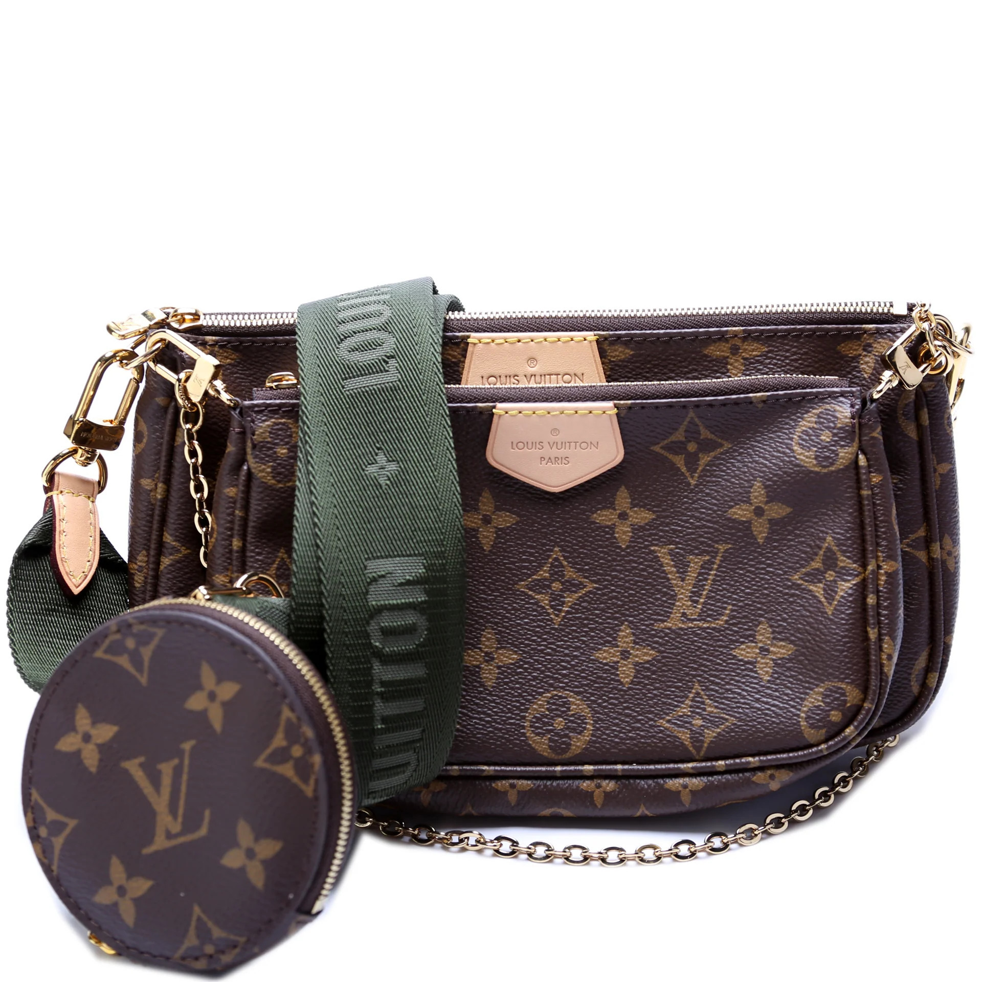 Multi Pochette Monogram | Keeks Designer Handbags