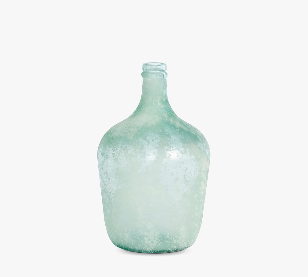Frosted Recycled Glass Demijohn Vase | Pottery Barn (US)
