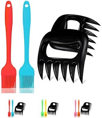 Meat Claws Meat Shredder Claws Best Pulled Pork Shredder Claws Plus Basting Brush Pastry Brushes ... | Amazon (US)