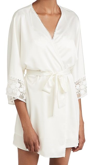 Kylie Charmeuse Wrap with Lace | Shopbop