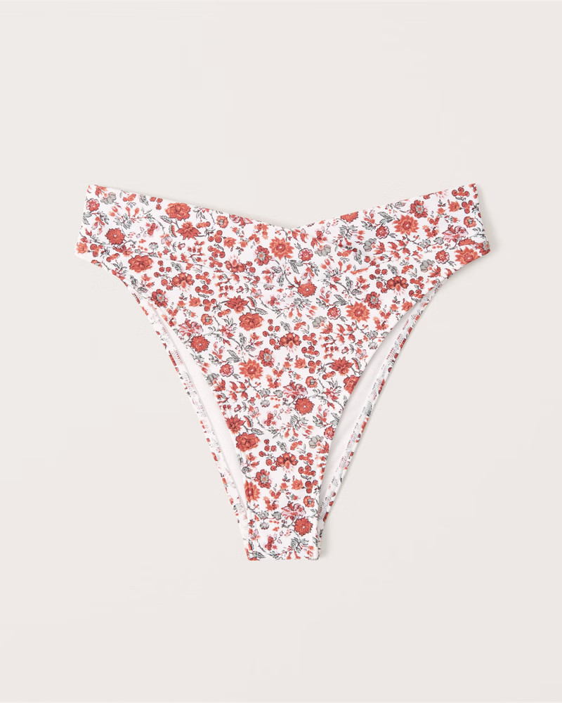 High-Waist High-Leg V-Front Cheeky Bottoms | Abercrombie & Fitch (US)