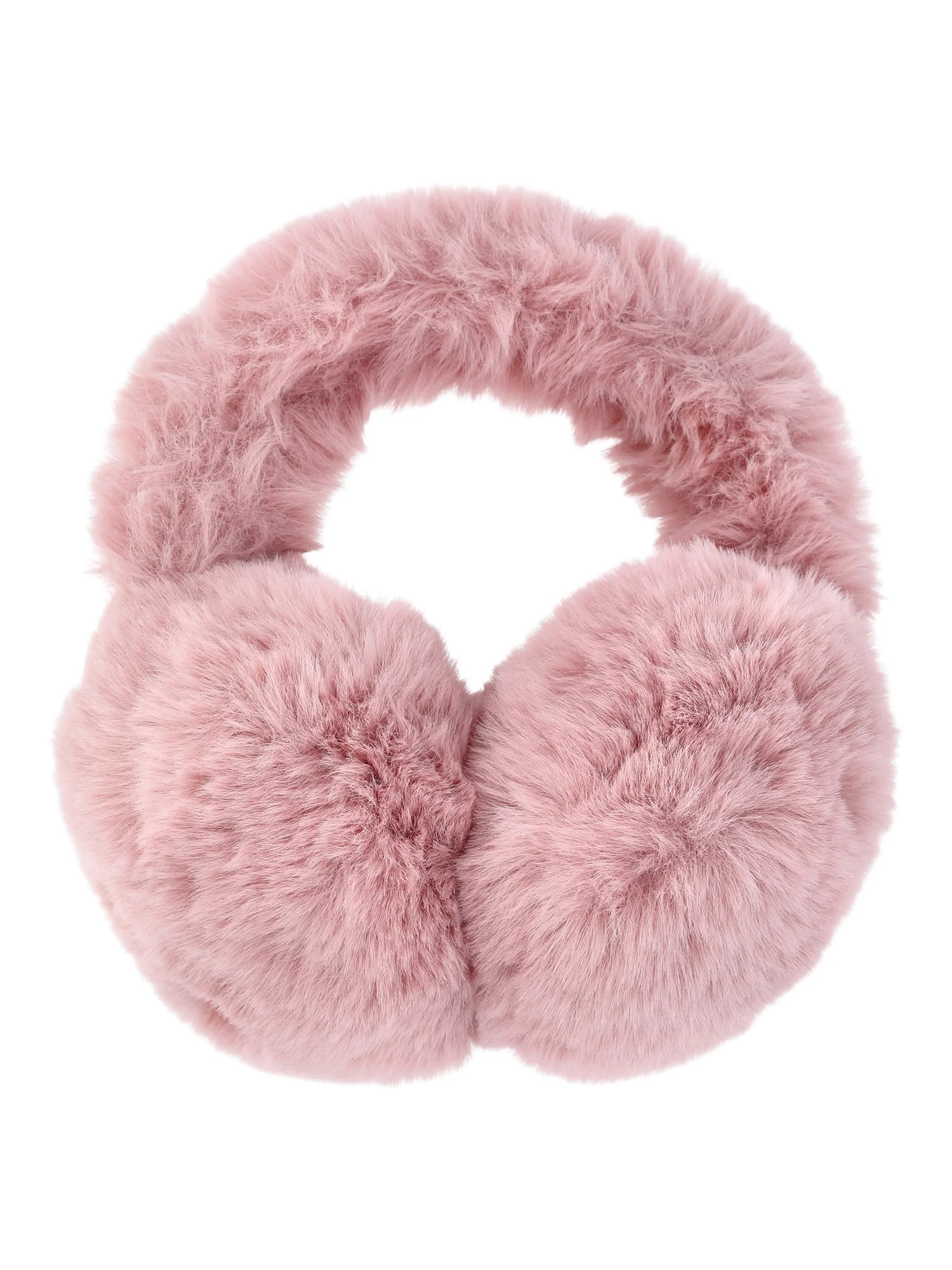 No Boundaries Faux Fur Ear Muffs, Rose Pink, Women's | Walmart (US)