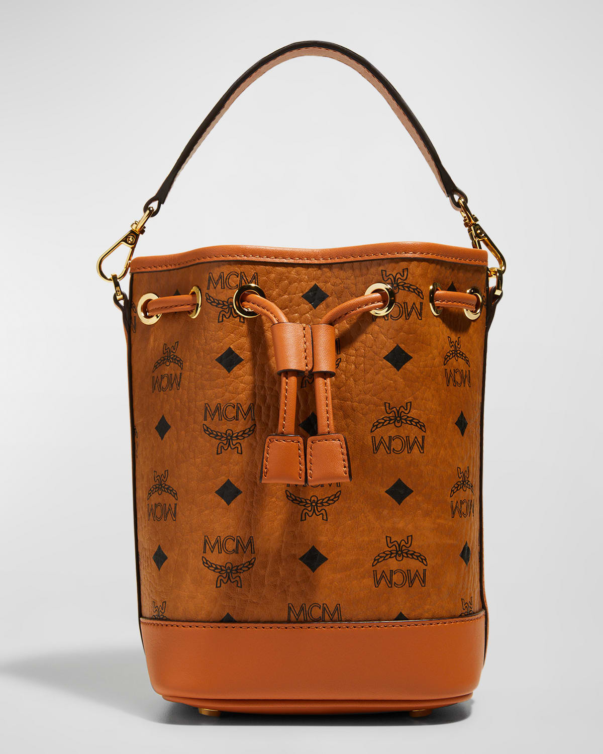 Dessau Visetos Mini Drawstring Bucket Bag | Neiman Marcus