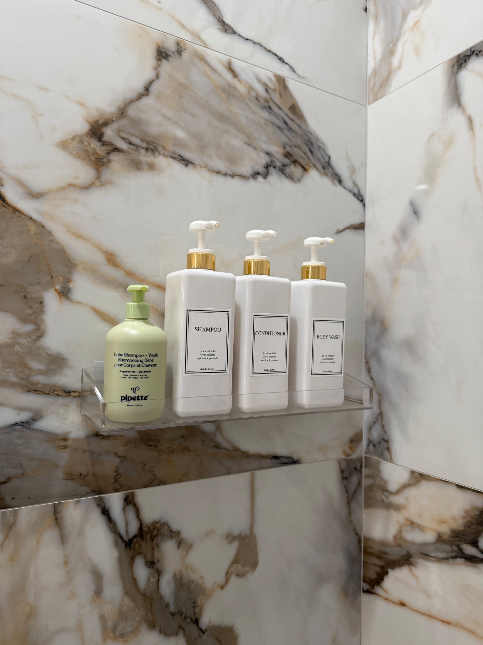 My favorite shampoo, conditioner, and body wash containers for my shower! 🚿 

Shower, soaps, containers, acrylic shelf

#LTKHome