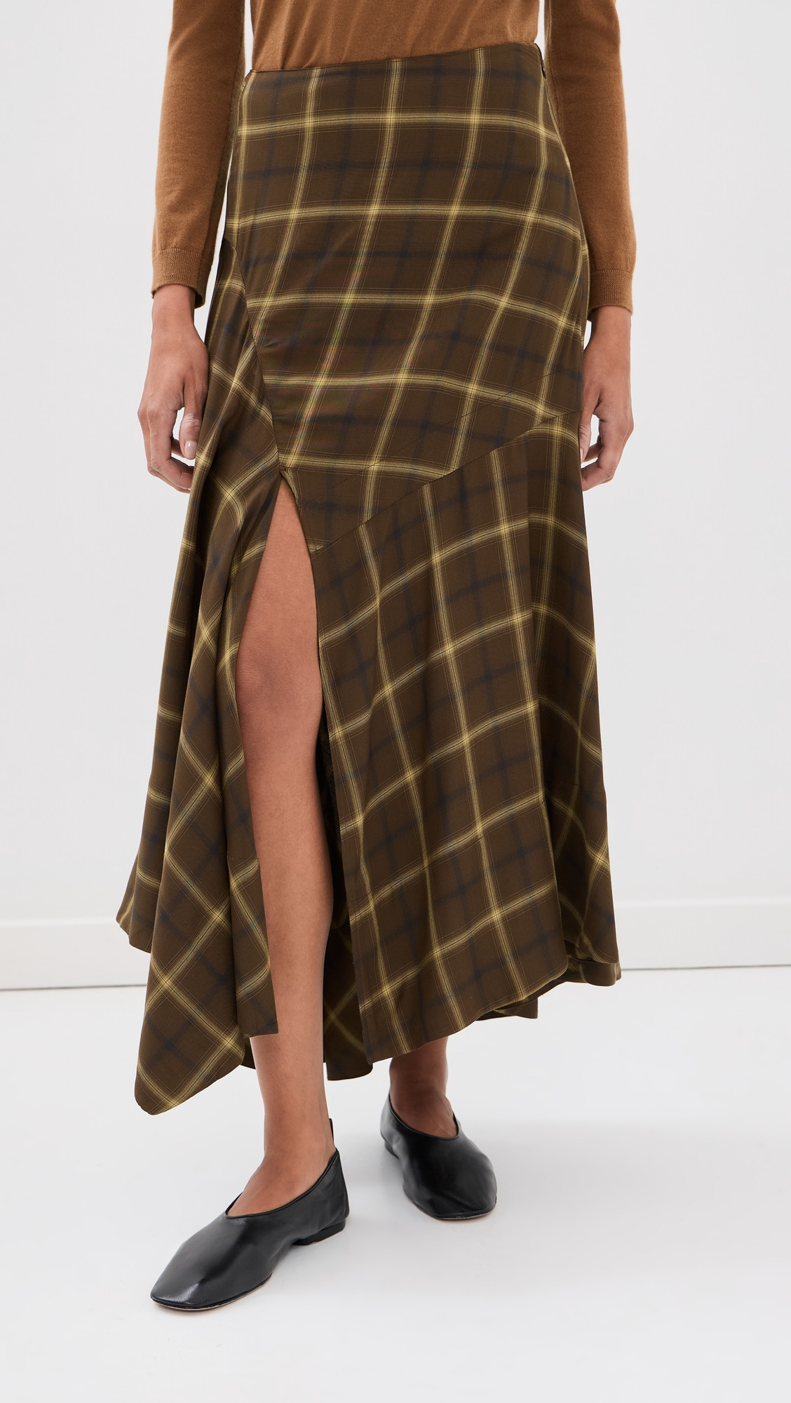 CO Slash Volume Skirt Chocolate 4 | Shopbop