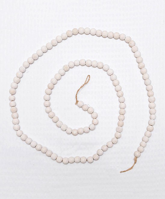 Adams & Co. Garlands - White Wood Bead Garland | Zulily
