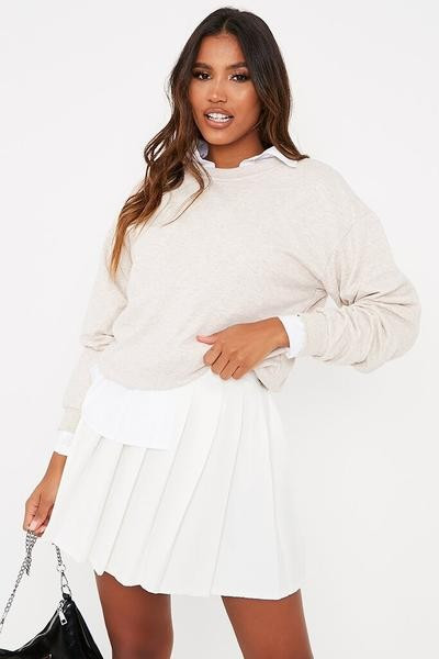 White Pleated Tennis Skirt | ISAWITFIRST