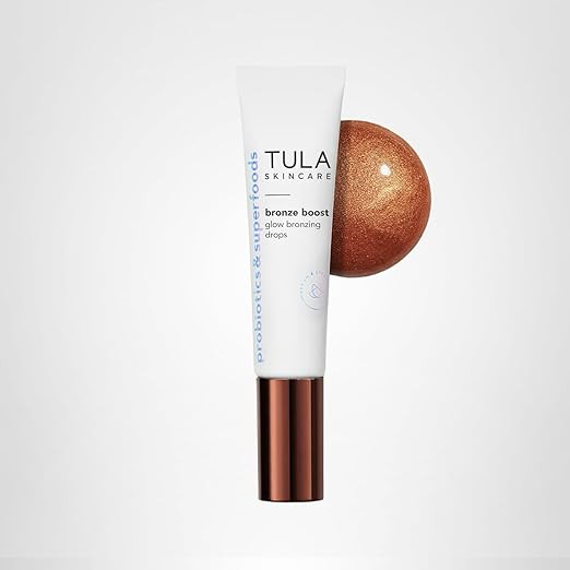 TULA Skin Care Bronze Boost Glow Bronzing Drops - Provides Natural Glow, Evens Skin Tone, Plumps ... | Amazon (US)
