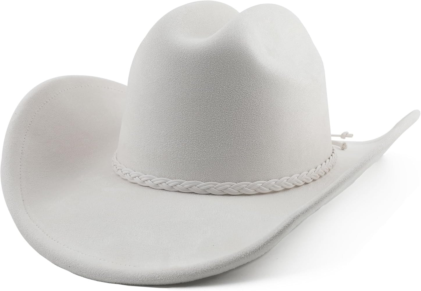 Big Wide Brim Cowboy Hat for Women Men Felt Western Cowgirl Hats | Amazon (US)