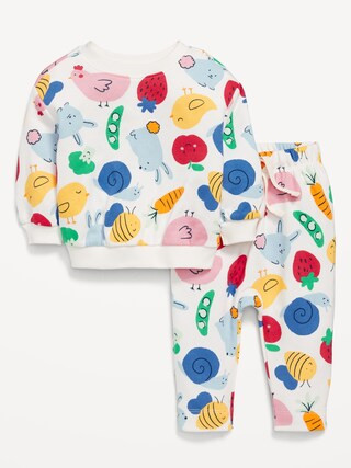 Printed French Terry Sweatshirt and Leggings Set for Baby | Old Navy | Old Navy (US)